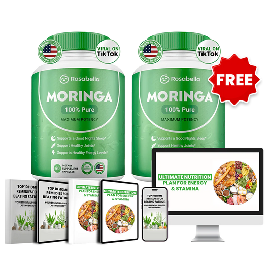 Rosabella Moringa Powder Capsules BOGO Offer + FREE Nutrition Planner
