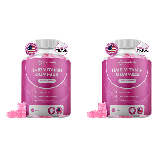 Rosabella Biotin Gummies (5000mg) for Hair, Skin & Nails Growth-