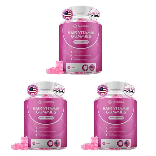 Rosabella Biotin Gummies (5000mg) for Hair, Skin & Nails Growth-