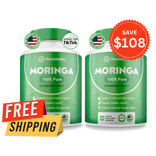 Rosabella Moringa Powder Capsule – 2x Bottle One Time Offer