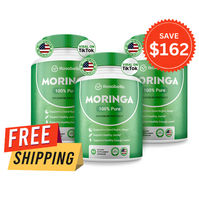Rosabella Moringa Powder Capsule – 2x Bottle One Time Offer