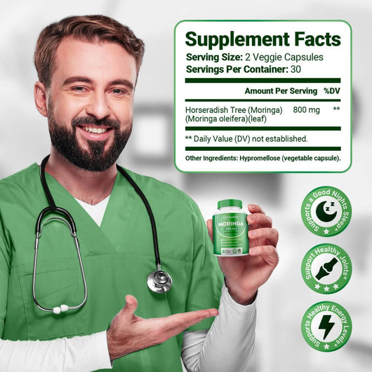 Rosabella Moringa Powder Capsule BOGO