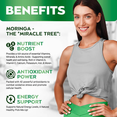 Rosabella Moringa Powder Capsule – 2x Bottle One Time Offer