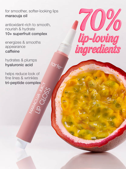 maracuja juicy lip gloss with limited-edition charm