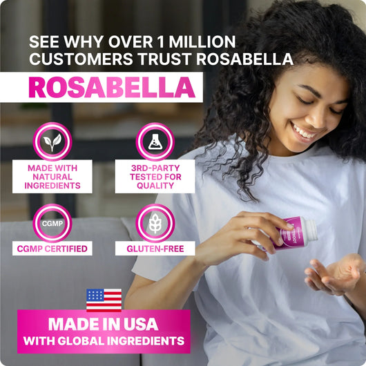 Rosabella Organic Beetroot Capsules (1300mg) for Blood Flow & Heart Health Bogo